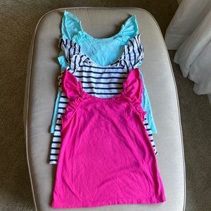 3 ruffle sleeve tank tops from CrewCuts
